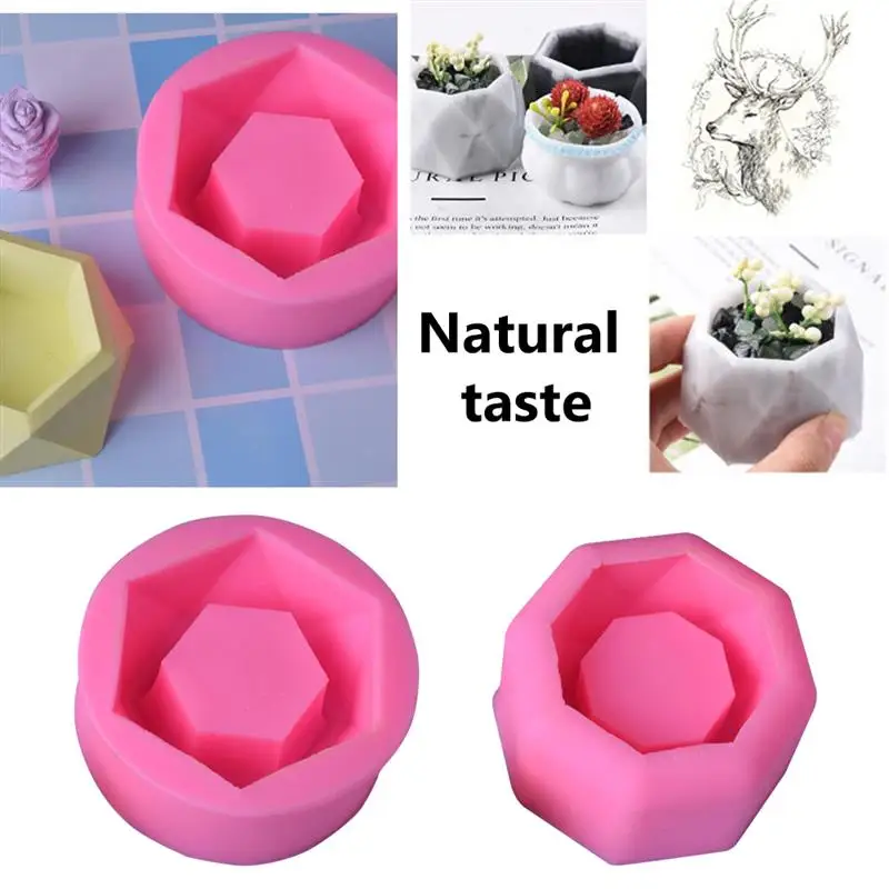 Силиконовые Цветочный горшок для суккулентов десерт ледяной куб DIY подсвечник в
