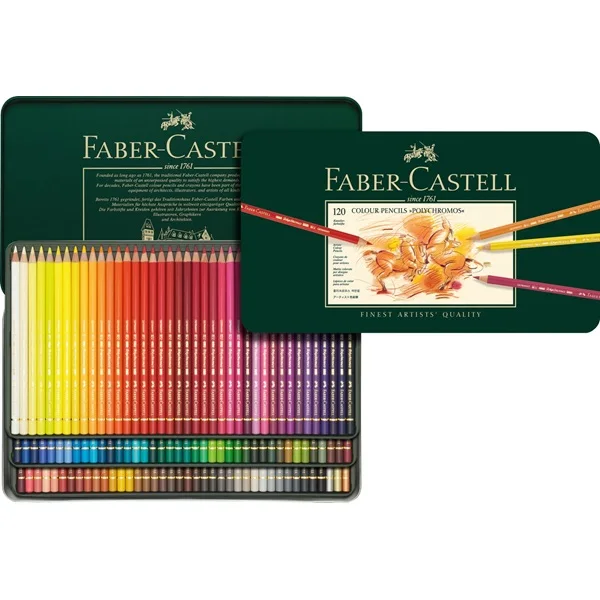 Цветной карандаш Faber Castell полихромовый из олова 12 24 36 60 120 качественные масляные