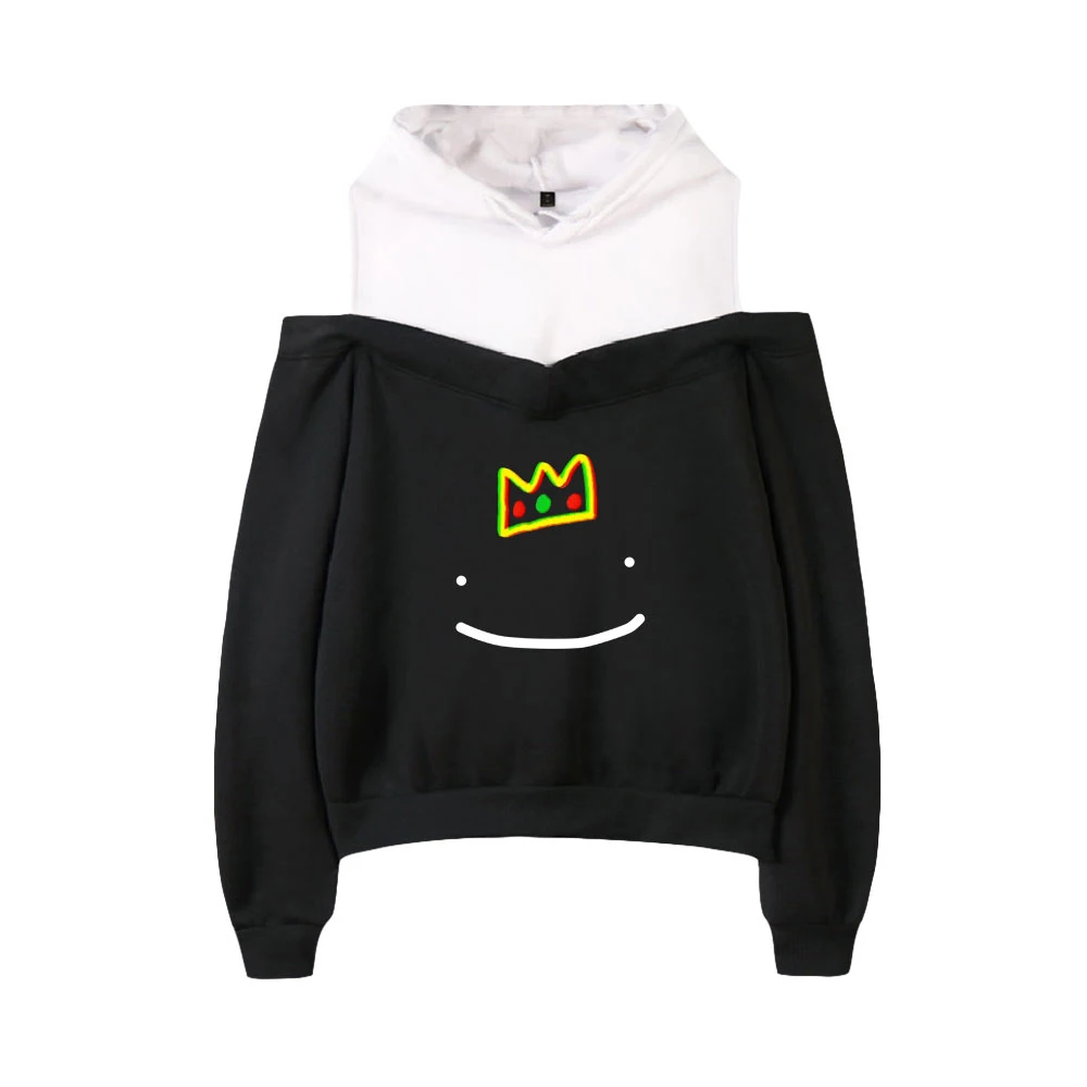

2021 Fashion Design Ranboo Merch Hoodies Women Sweatshirts Sleeve Off-Shoulder Exclusive autumn Hoodies Clothes