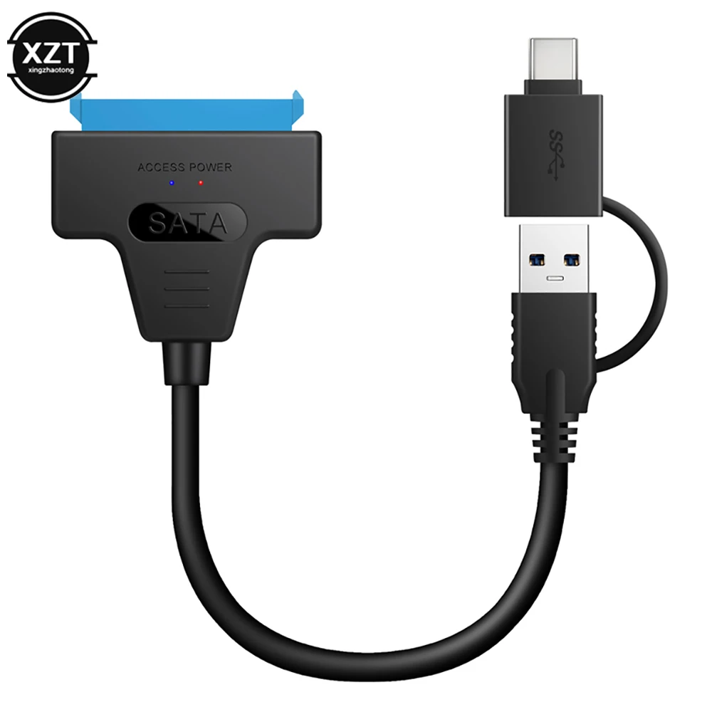 2 в 1 SATA III к USB 3 0 кабель Внешний жесткий диск C Serial ATA 22pin конвертер UASP для 5