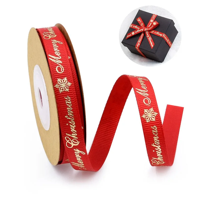 

10Yard Red Grosgrain Ribbons Bow for Crafts Christmas Wedding Decoration 10mm DIY Handwork Cotton Ribbons Gift Wrapping Supplies