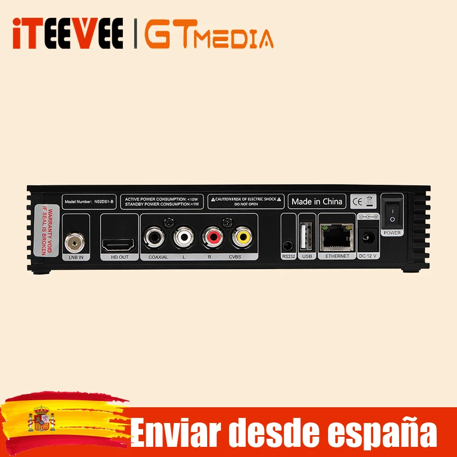 GTMEDIA V8 NOVA синий спутниковый ресивер DVB S2 встроенный wifi Ethernet power vu biss ccam newcamd телеприставка Корабль из Испании