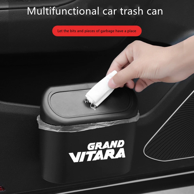 

For Suzuki Sx4 Swift Jimny Grand Vitara Alto Samurai BALENO IGNIS VITARA car trash push-type trash can
