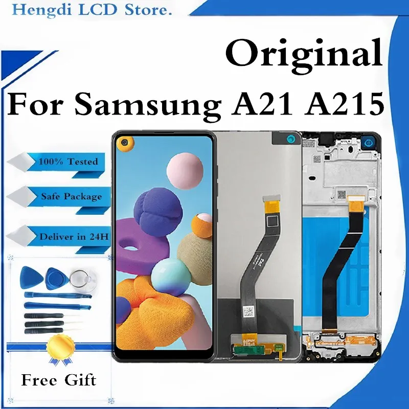 

Original LCD For Samsung Galaxy A21 A215 LCD Display Touch Screen Digitizer LCD For Samsung A21 A215 Display Replacement