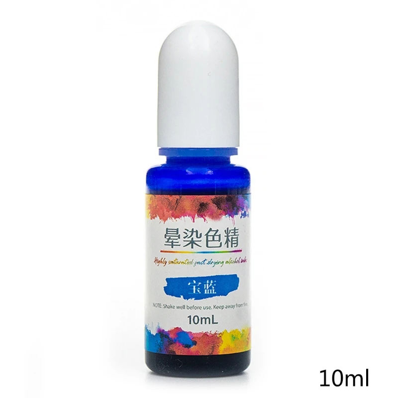 

24 Colors Epoxy Resin Diffusion Pigment Alcohol Ink Liquid Colorant Dye DIY Crafts Jewelry Making