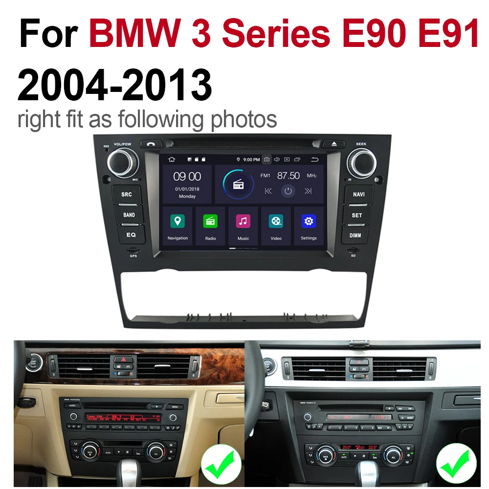 2 Din Автомобильный мультимедийный плеер Android 9 авто радио для BMW 5 серии E39 1995 ~ 2003 DVD
