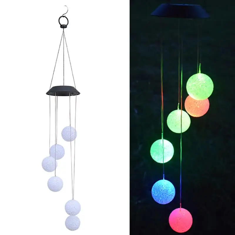 

Wind Chime Light Creative Ball Waterproof Outdoor Hanging Light Garden Light