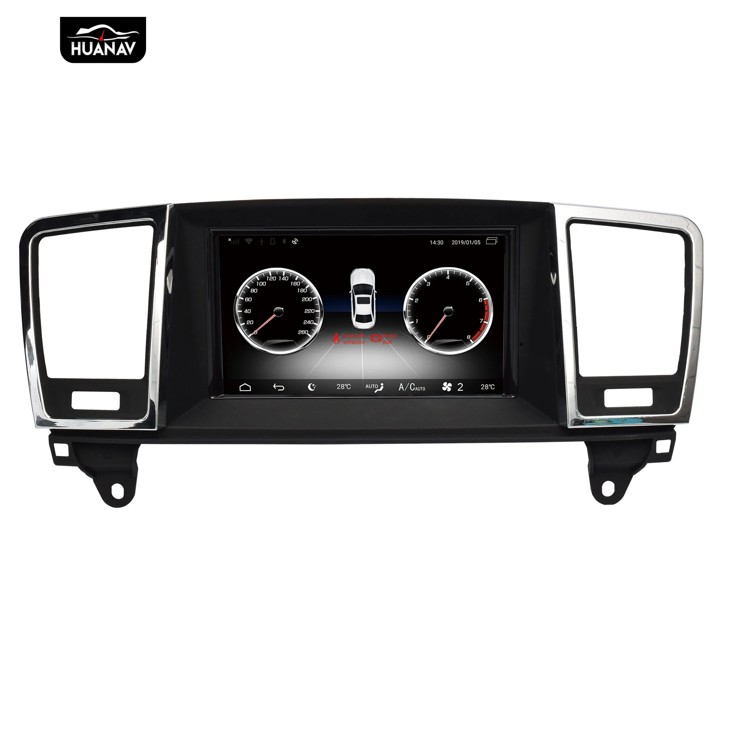 Автомагнитола на Android 9 без автомобильного DVD плеера GPS навигатора для Mercedes Benz ML 2013