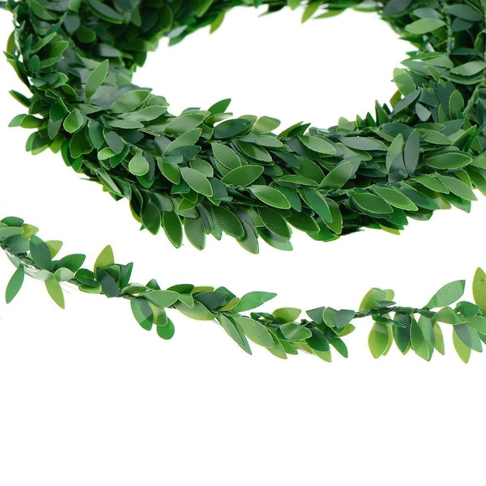 7.5m//roll Garland Artificial Green Leaves Vine Fake Foliage Flowers DIY Wedding Decor Hanging Plants Wreaths Christmas Decor images - 6