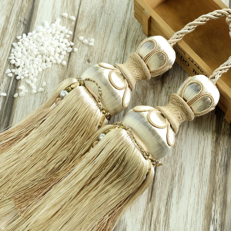 

Exquisite and Elegant Curtain Tassel European-Style Grade Tassel Soft Tassel Curtain Bandage Curtain Buckle