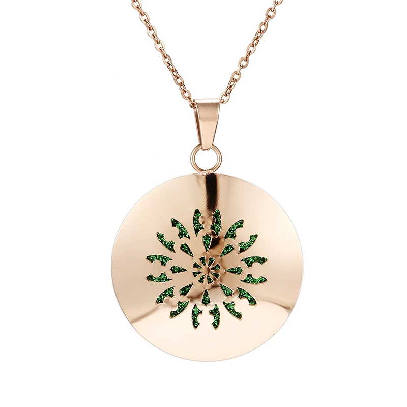 Style-17 Животное ароматерапия диффузор Neckalce эссенция масло медальон со светорассеивателем кулон Аромат из нержавеющей стали розовое Золотое ювелирное ожерелье - Окраска металла: Style-17
