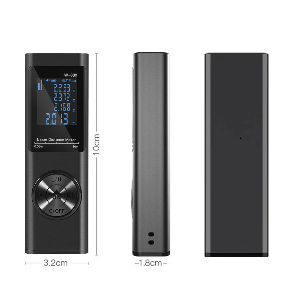 

IP54 Waterproof Laser Range Finder Handheld Rangefinder Digital Mini Distance Measuring Meter Laser Distance Meter Portable Tool