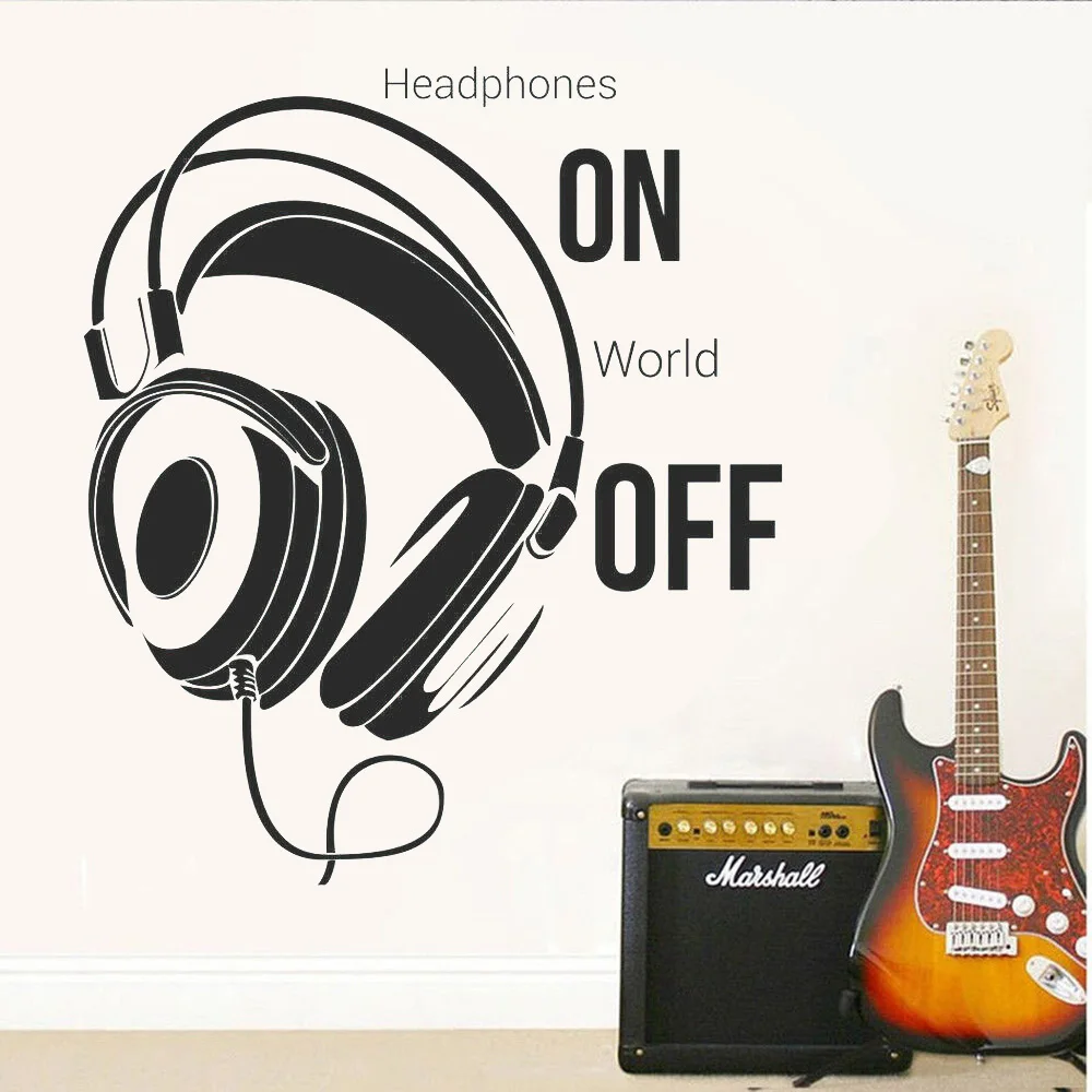 Настенная Наклейка для музыкальной комнаты настенная наклейка с цитатами