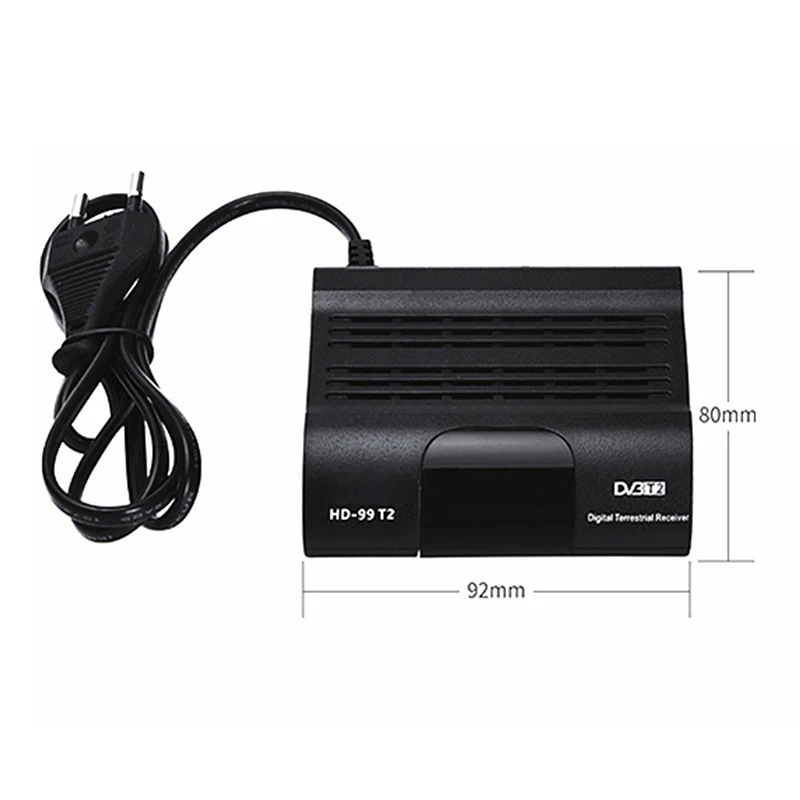 265 DVB T2 цифровой ТВ-тюнер 1080P H.265 ТВ-приемник Full HD DVBT2 телеприемник Wi-Fi + пульт