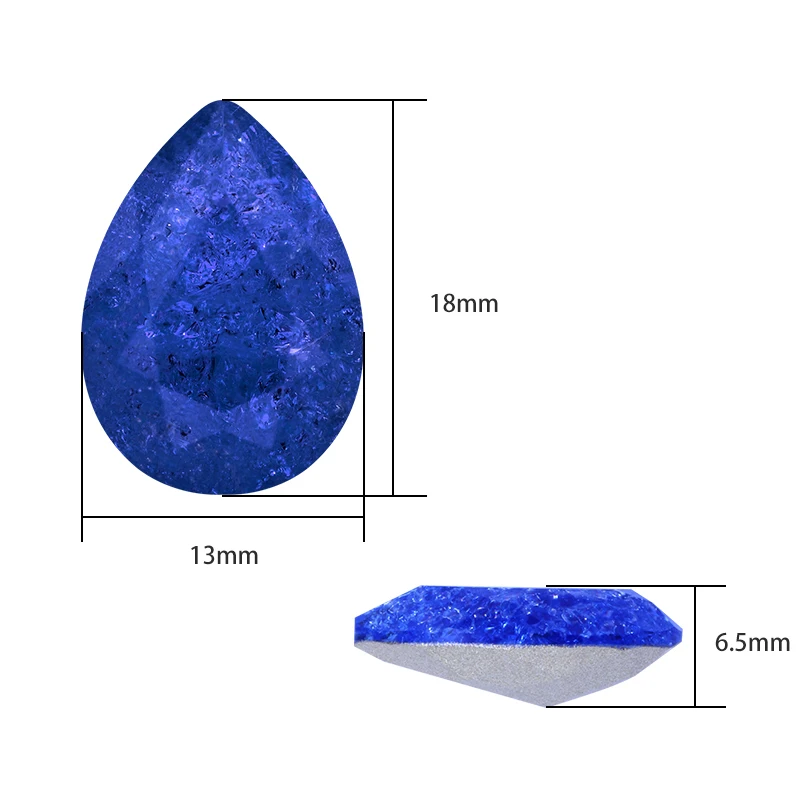 Незакрепленное стекло K9 с сапфиром стразы в форме ЛЕДЯНОГО ЦВЕТКА украшение для