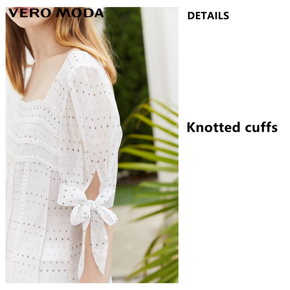 

Vero Moda Women Vintage French Style Vacation Square Collar Print Dot Summer Dress | 32026Z548