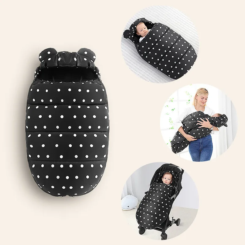 

1 шт., водонепроницаемый флисовый спальный мешок для новорожденных, на осень-зиму