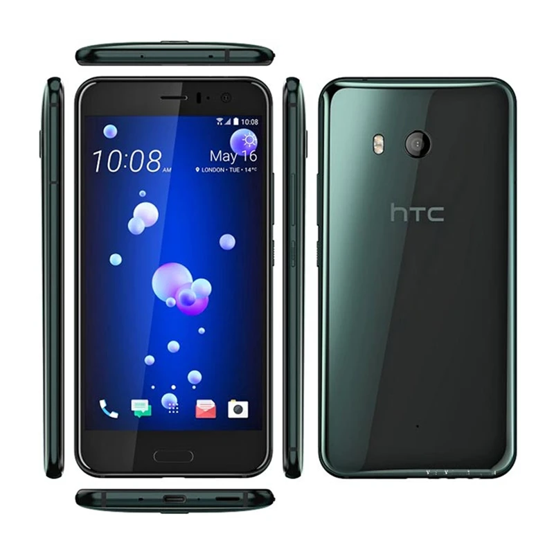 htc u11 usa version single sim mobile phone 4gb6gb ram 64gb128gb rom octa core 5 5 12mp 4g lte original android smartphone free global shipping