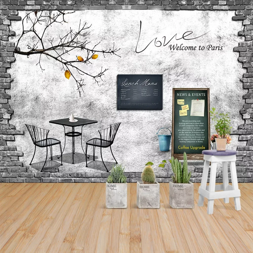 Milofei производители пользовательские 3D однотонные чай фоновые обои для кафе бара