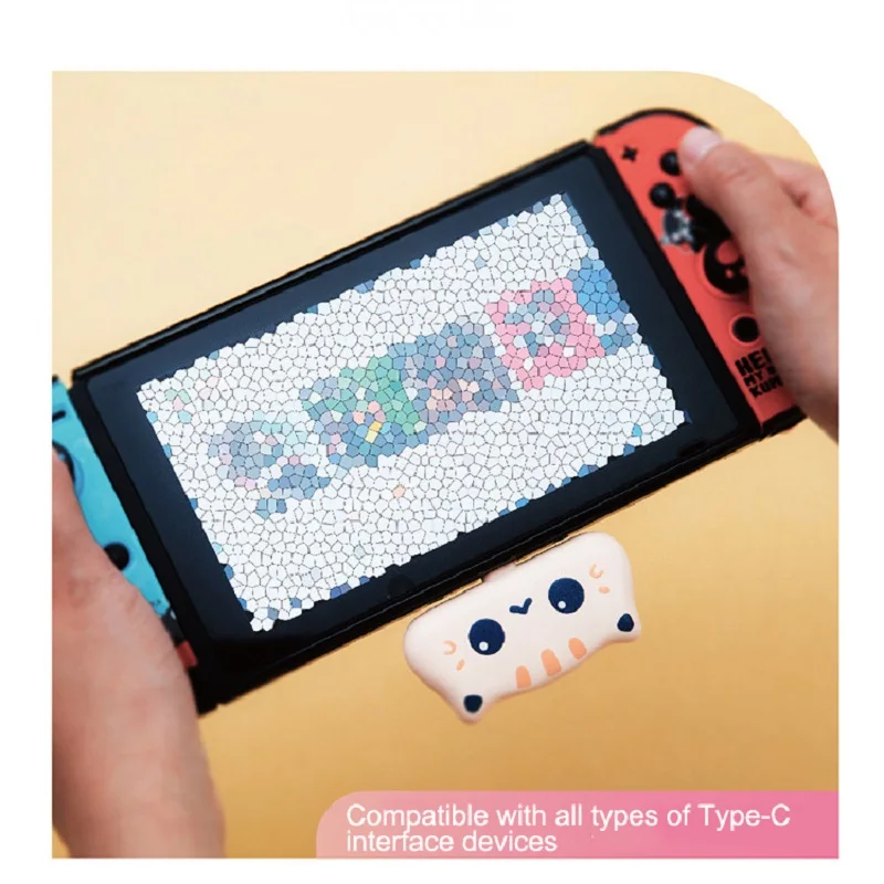 Portable Power Bank 800mAh Mini Cute Powerbank With LED Night Light Small External Type-C Phone Charger