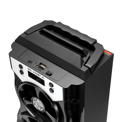 GBTIGER MS-220BT, портативный Bluetooth динамик, fm-радио, AUX, Bluetooth, ЖК-экран, светодиодный, сверкающий, TF карта, регулятор громкости, музыкальный плеер