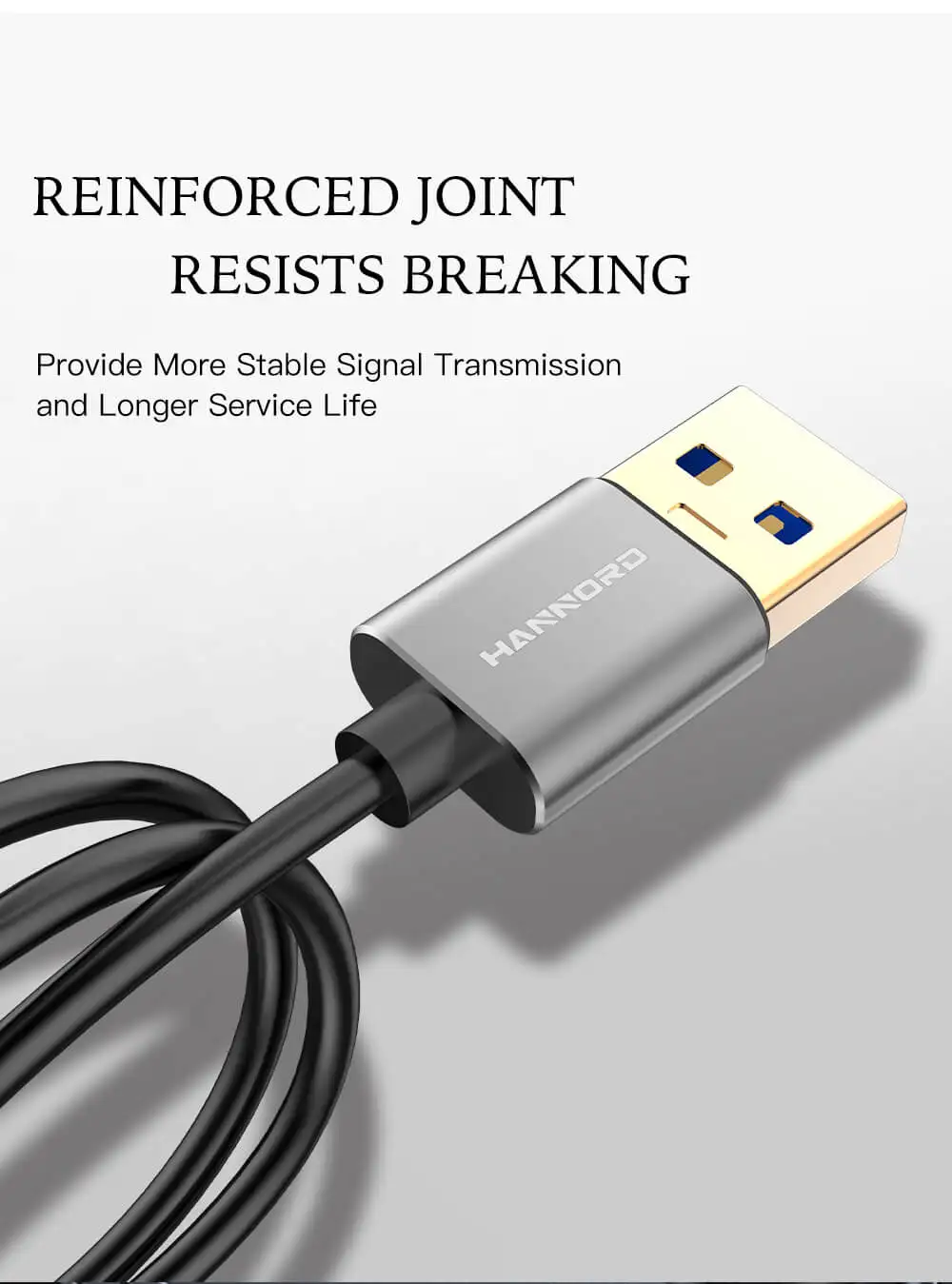Hannord USB кабель-удлинитель для мужчин и женщин USB кабель-удлинитель USB 3,0 кабель-удлинитель Кабель для передачи данных для ПК клавиатура принтер Smart tv