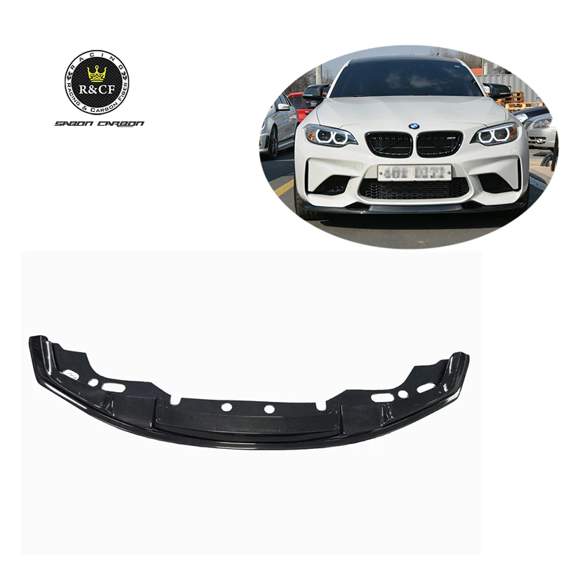 

For BMW F87 M2C M2 COMPETITION Carbon Fiber Front bumper Lip Splitter Spoiler MTC style CAR STYLING