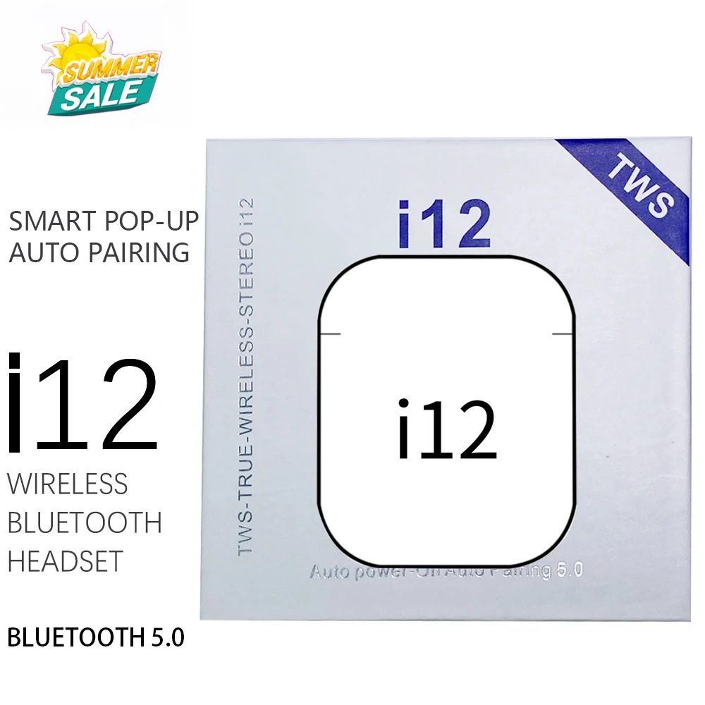 Tws i12 оригинальные беспроводные наушники Bluetooth гарнитура для Xiaomi Huawei Iphone