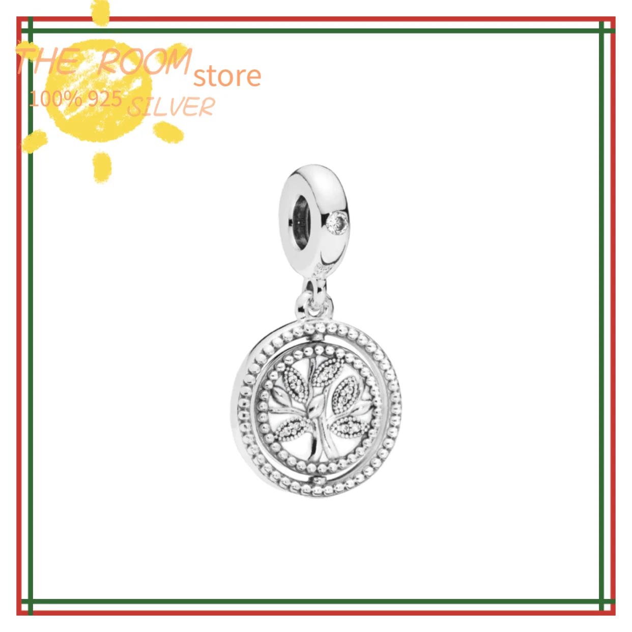 

Hot Genuine 100% S925 Sterling Silver suitable for original Pando fashion charm bracelet pendant beads DIY women's jewelry gift