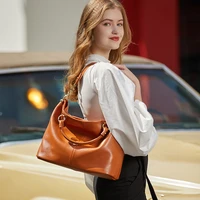 luxury leather ladies handbags 2021 new large capacity fashion simple one shoulder diagonal bag