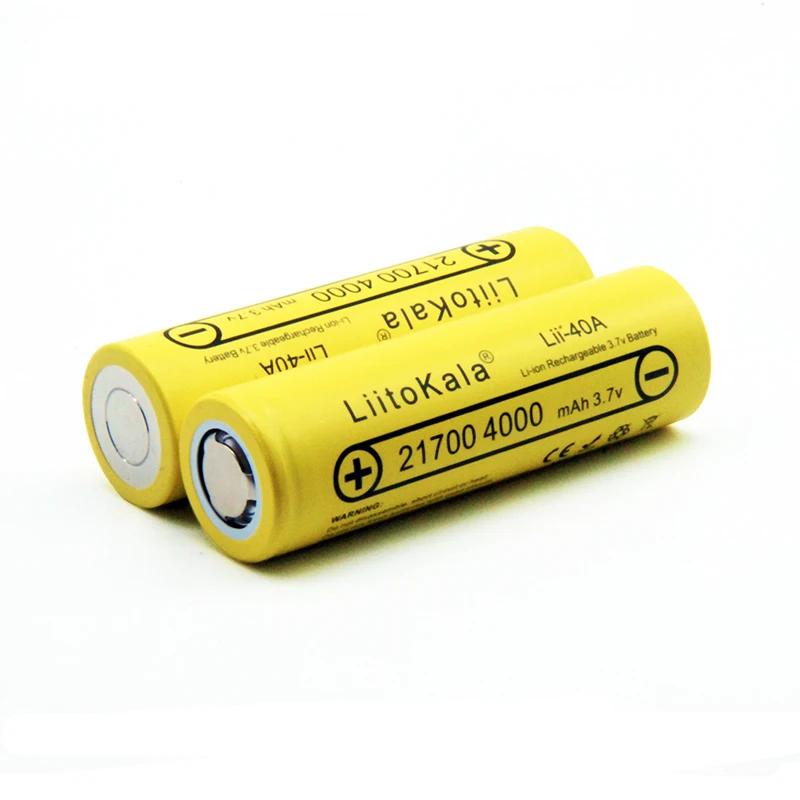 LiitoKala lii-40A 21700 литиевые батареи 4000mAh 3,7 V 15A Трехфазная мощность 5с скорость разряда