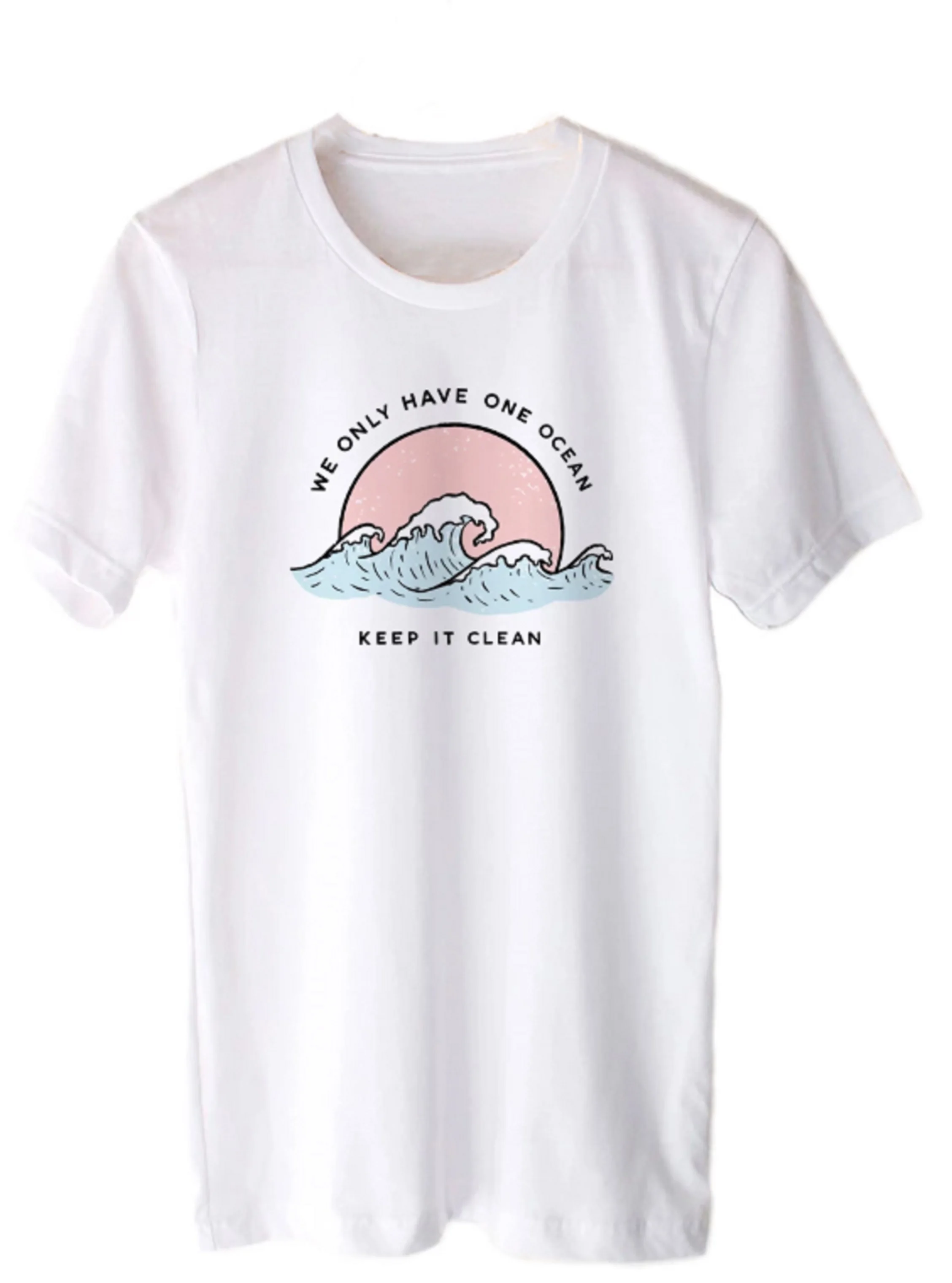 У нас есть только одна рубашка с надписью KEEP IT CLEAN забавная модная 100% хлопок