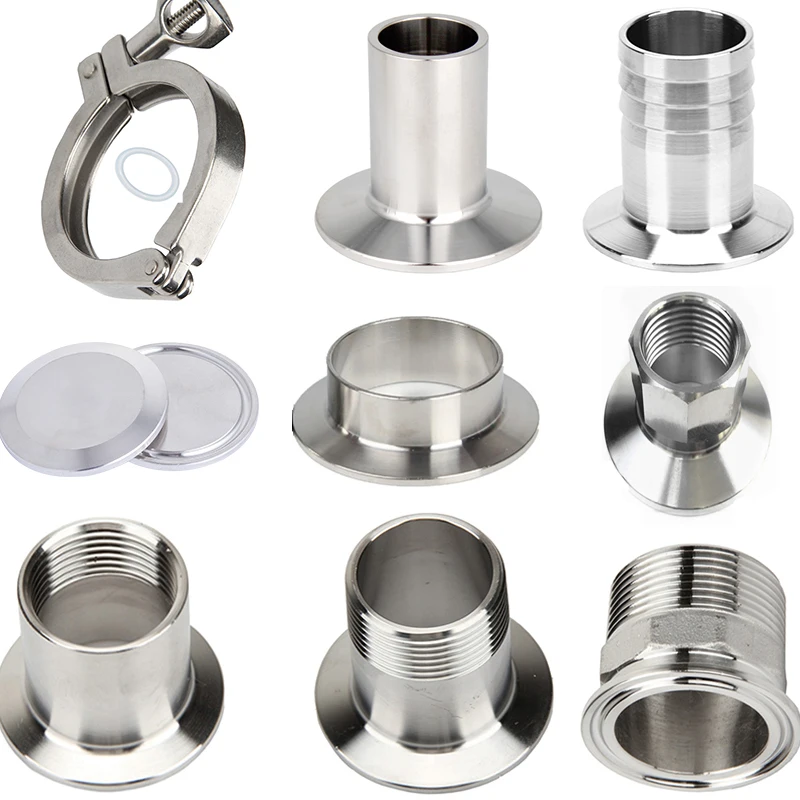 Гигиенический зажим с тройным зажимом ОБЖИМНАЯ крышка 1/2 дюйма до 1 резьба