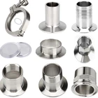 Гигиенический зажим с тройным зажимом, ОБЖИМНАЯ крышка 12 дюйма до 1 дюйма, резьба 5164сваркашланг, Зажимная крышка, силиконовая уплотнительная лента