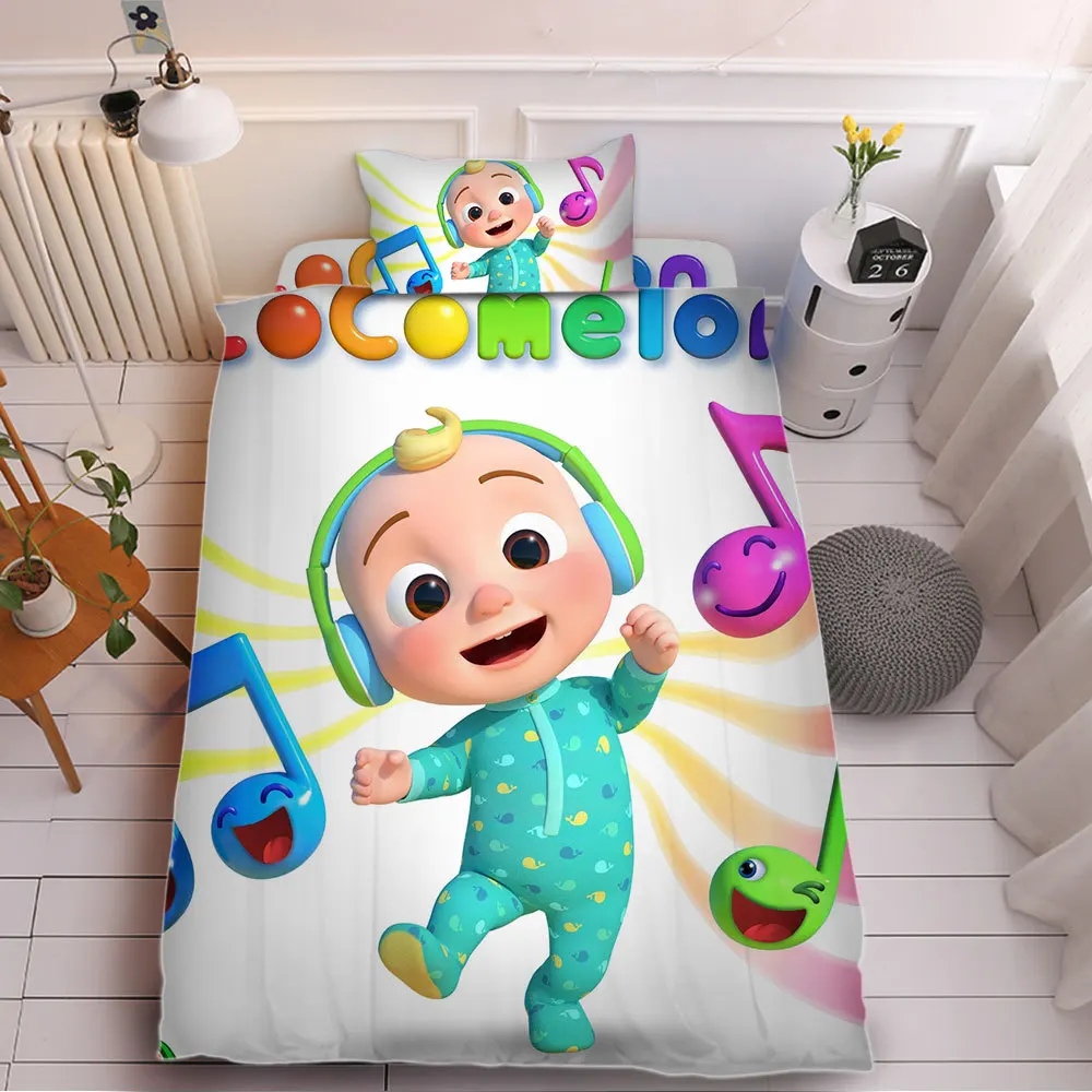 Картонная крышка для кровати Cartoon Melon CoCo JJ 3D с печатью на постельный комплект размером King Queen Full Twin для декора детской спальни.