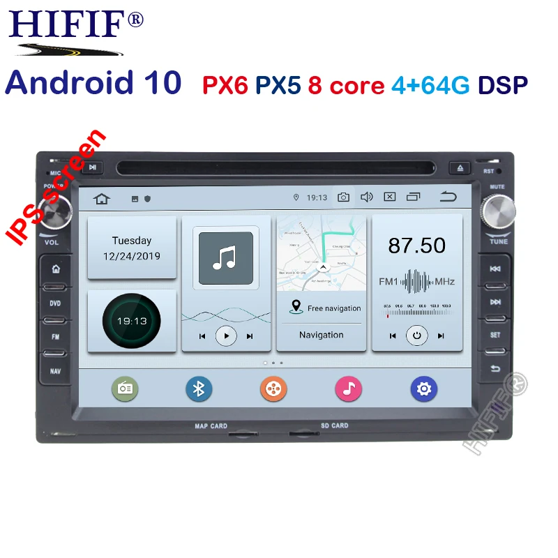 PX6 4G + 64G DSP IPS HD Android 10 0 автомобильный DVD мультимедийный плеер для VW Golf4 T4 Passat B5 Sharan с
