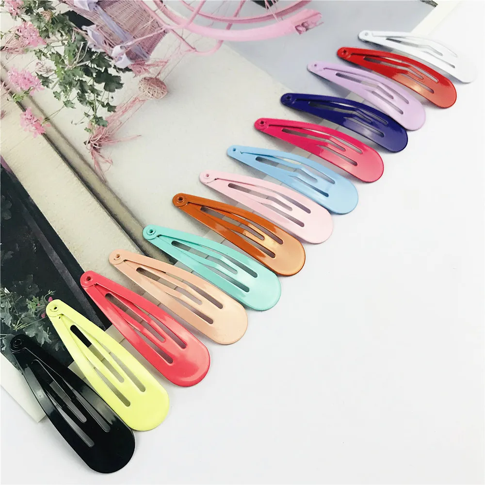 Заколки для волос карамельные однотонные 40 шт./компл.|Шпильки и заколки волос| |