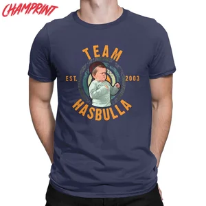 Men's Hasbullah Smile T Shirts Pure Cotton Clothes Humorous Short Sleeve Crewneck Tees Gift Idea T-Shirts
