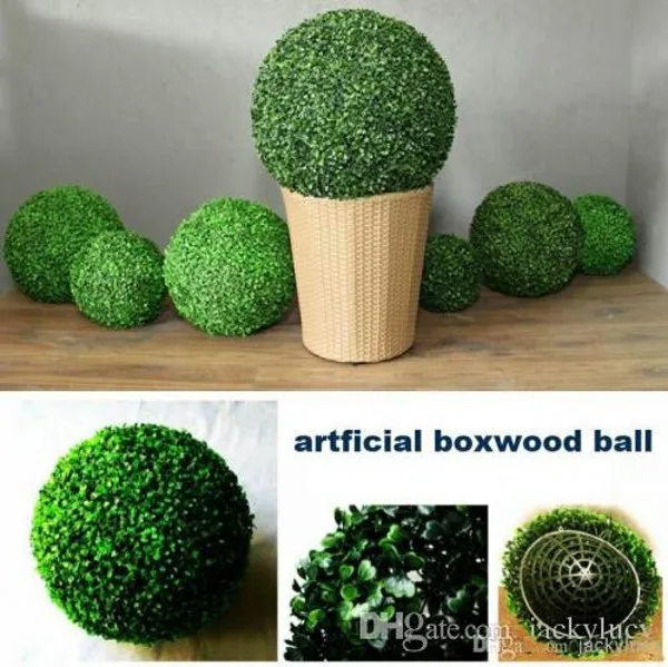 40 см 16 дюймов Искусственный пластик Миланская Трава шар из самшита целующийся