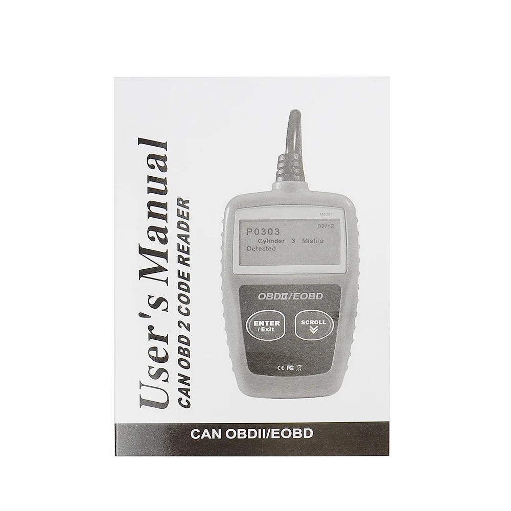 MS309 OBD2 сканер многоязычный Автомобильный двигателя диагностический инструмент