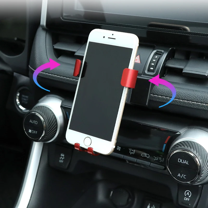 adjustable car phone mount holder for toyota chr rav4 xa40 xa50 2014 2015 2016 2017 2018 2019 2020 2021 car interior accessories free global shipping