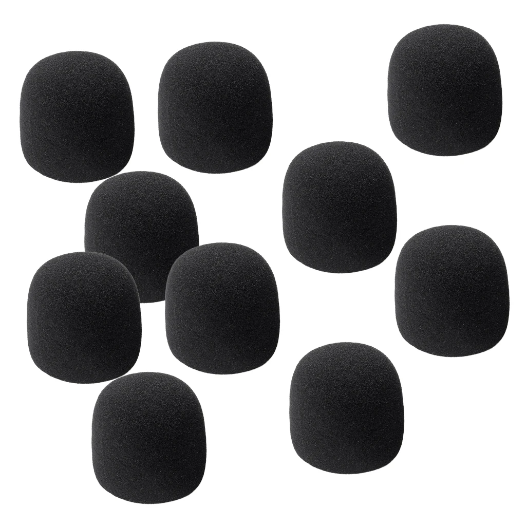 

10 Pieces Handheld Microphone Cover Foam Windscreens for 40mm Mic Parts