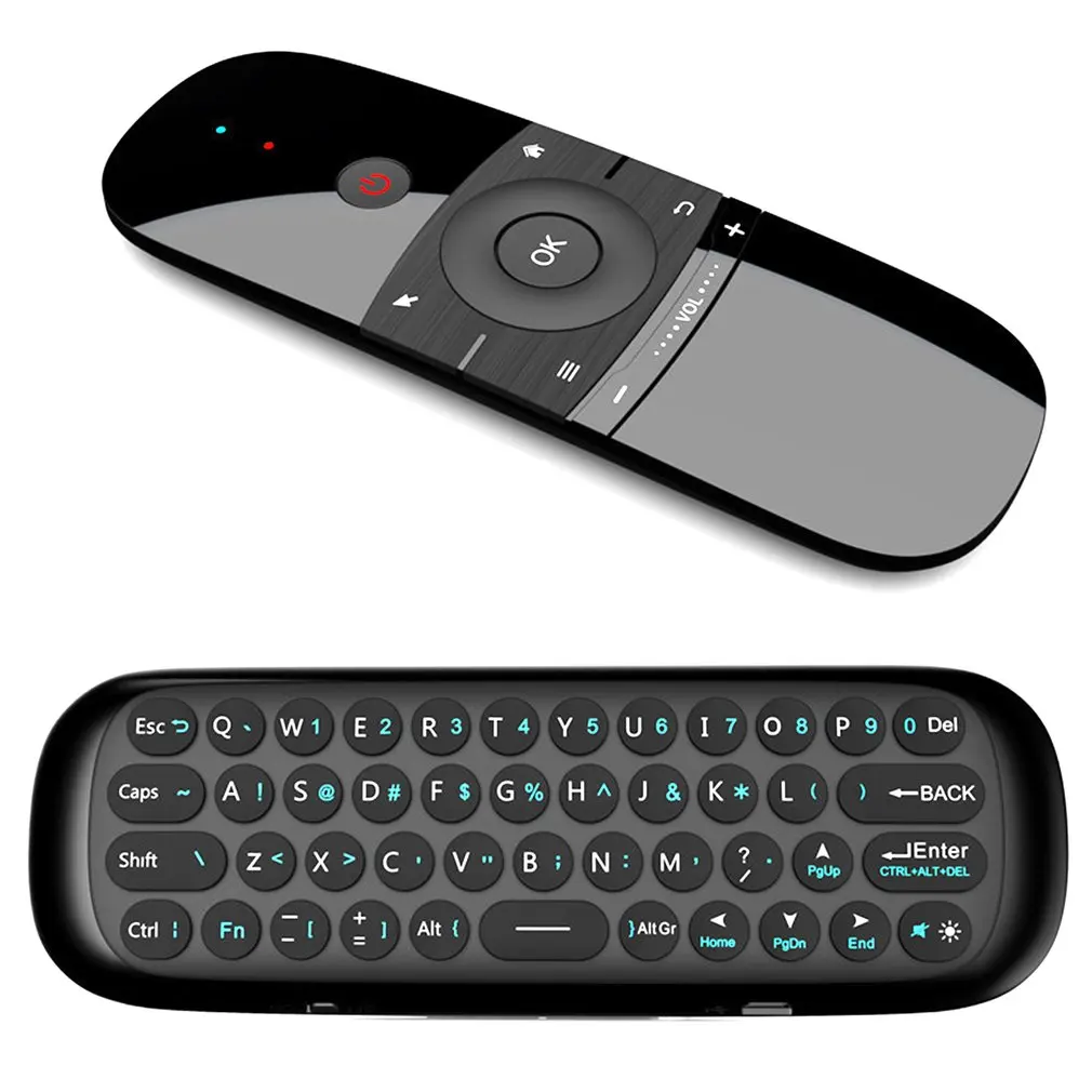 

Мини-аэромышь W1 беспроводная клавиатура ИК аэромышь для Android TV Box/PC/TV Smart TV портативная 2,4G 63 клавиши висячая работа