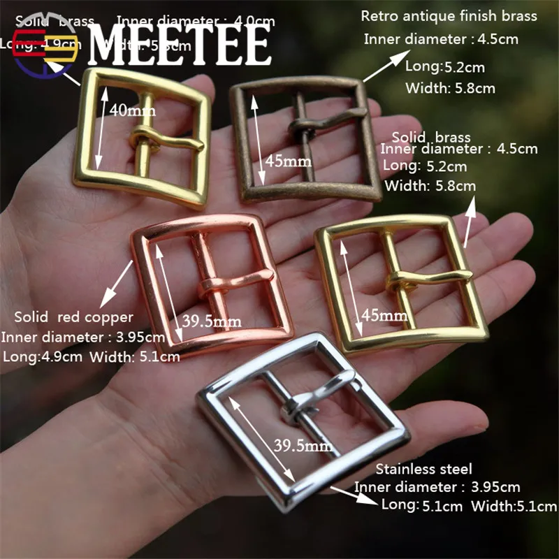 Металлическая пряжка для ремня Meetee из чистой меди 4 5 см 0 1 шт. | Дом и сад