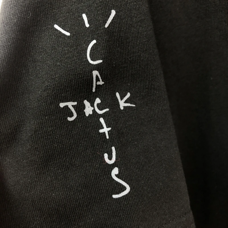 

Heavy Fabric Movie Screen Travis Scott Cactus Jack T-shirt Men Women High Quality Top Tees T Shirts