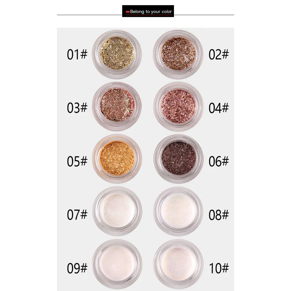 MISS ROSE тени для век Палитра алмазное мерцание блеск Пудра Тени Блестящие Блестки