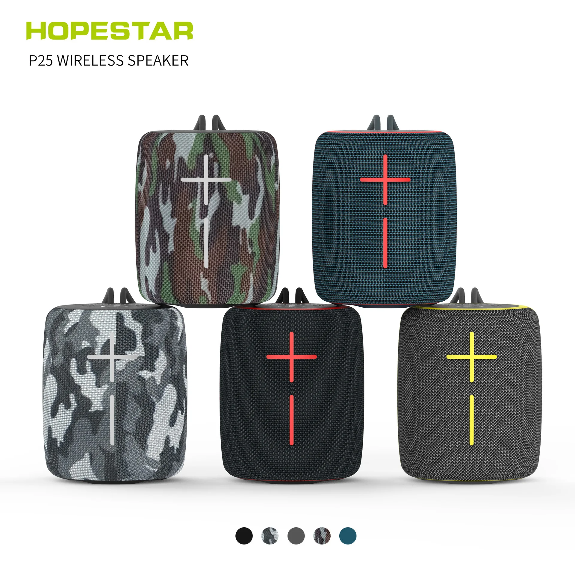 HOPESTAR P25 Мини Bluetooth колонки Портативный Открытый водонепроницаемый беспроводной