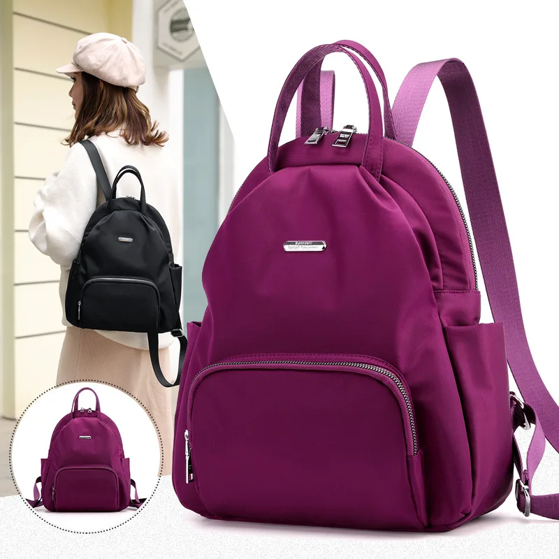 

2020 Women's Backpack 2020 Female Large Capacity Shoulder Bags Red Rucksack Casual Waterproof School Bag For Teenage