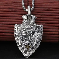 real 925 sterling silver color ethnic indian feather flying eagle pendant for men women necklace pendant fashion jewelry gifts