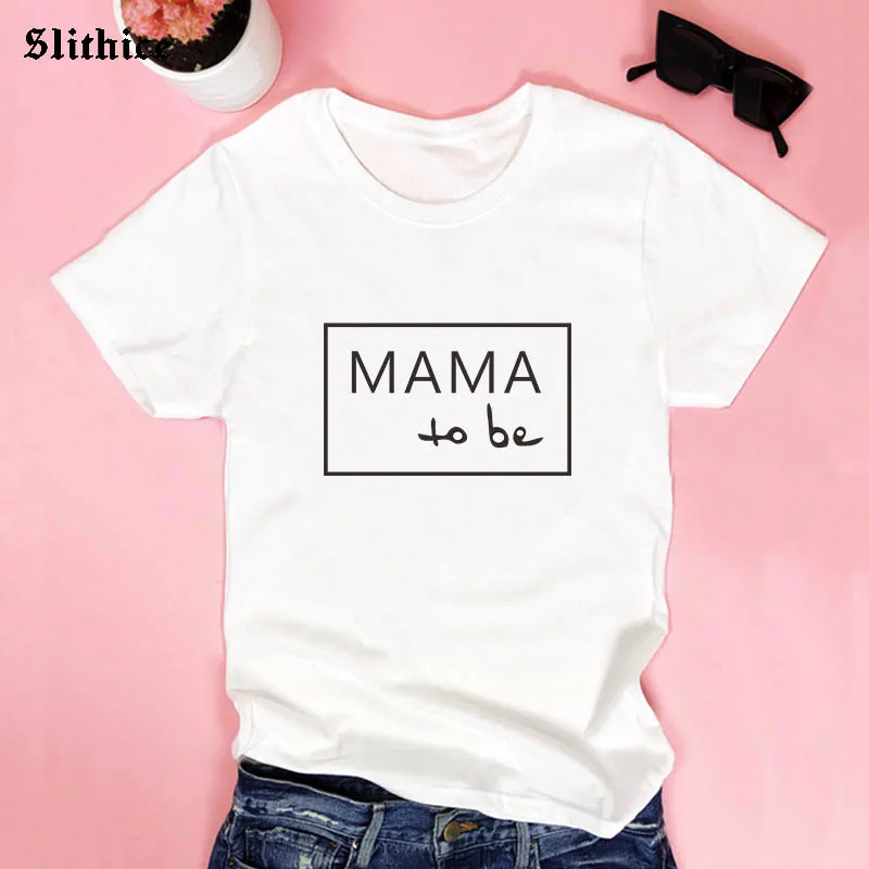 I Love MAMA чтобы быть забавные женские футболка s летняя одежда &quotМама&quot Топ черный